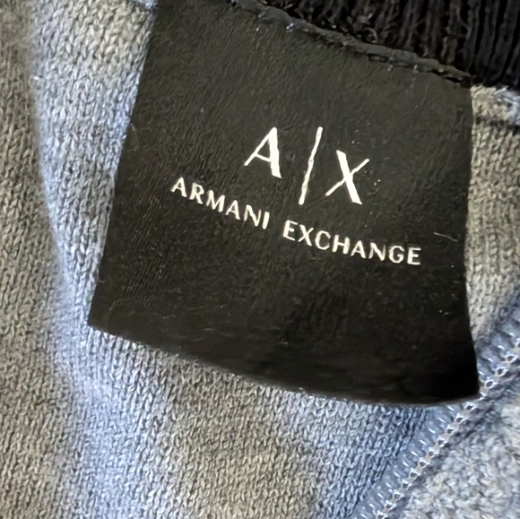 Armani Exchange Men's Zip Up Gray Sweater - Picture 3 of 5